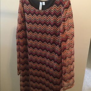 Ladies dress. XL multi colored dress